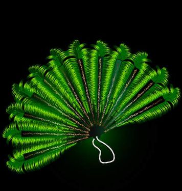 وکتور بادبزن وکتور سالن آرایش وکتور میکاپ