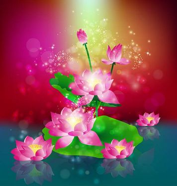 وکتور گل وکتور پس زمینه جلوه نور گرافیکی