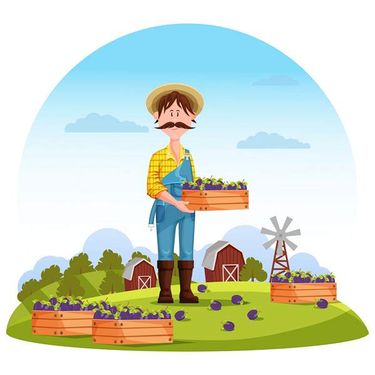 وکتور کشاورزی وکتور  مزرعه وکتور کشاورز