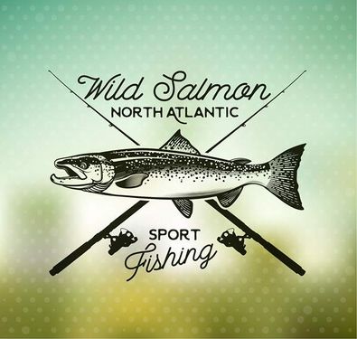 وکتور لوگو ماهی وکتور لوگو پرورش ماهی