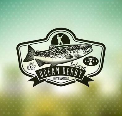 وکتور لوگو ماهی وکتور لوگو پرورش ماهی