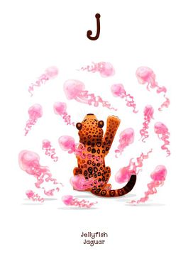 وکتور آموزش زبان انگلیسی وکتور حرف J