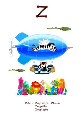 وکتور آموزش زبان انگلیسی وکتور حرف Z