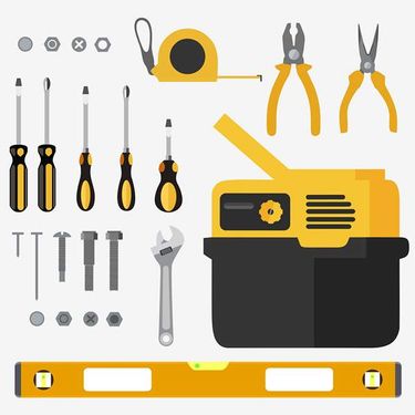 وکتور ابزارآلات وکتور جعبه ابزار