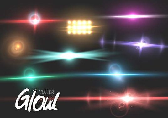 وکتور جلوه نور وکتور تابش نور