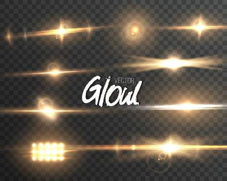 وکتور جلوه نور وکتور تابش نور