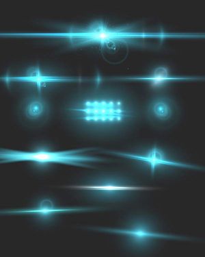 وکتور جلوه نور وکتور تابش نور