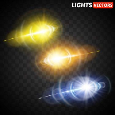 وکتور جلوه نور وکتور تابش نور