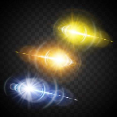 وکتور جلوه نور وکتور تابش نور