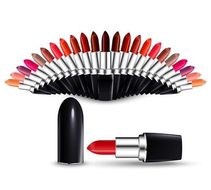 وکتور لوازم آرایش وکتور رژلب