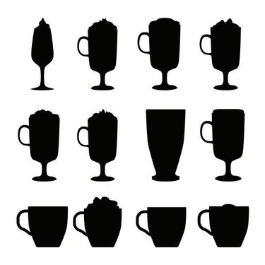 وکتور فنجان قهوه وکتور کافی شاپ