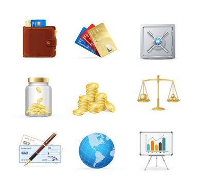 وکتور کارت اعتباری وکتور کیف پول