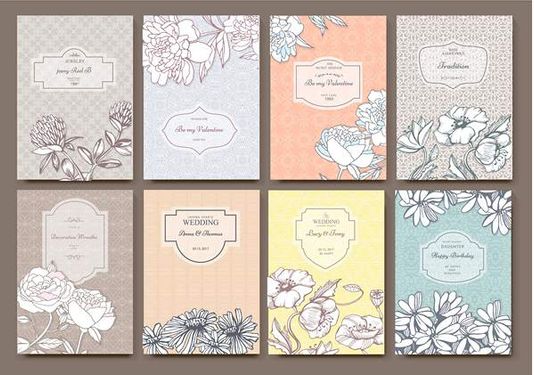 وکتور بک گراند گل وکتور حاشیه گل و بوته