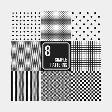 وکتور پترن سیاه سفید وکتور بک گراند