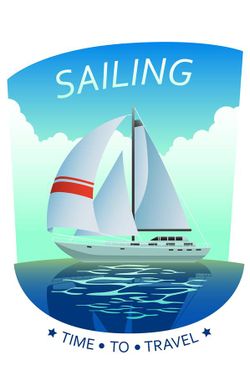 وکتور کشتی وکتور قایق بادبانی