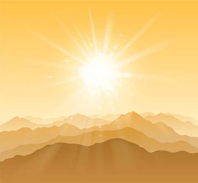 وکتور کوه وکتور کوهستان وکتور  خورشید