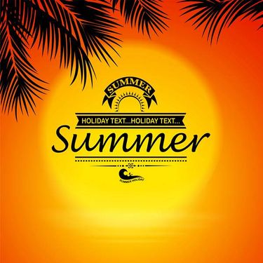 وکتور منظره غروب دریا وکتور چشم انداز غروب