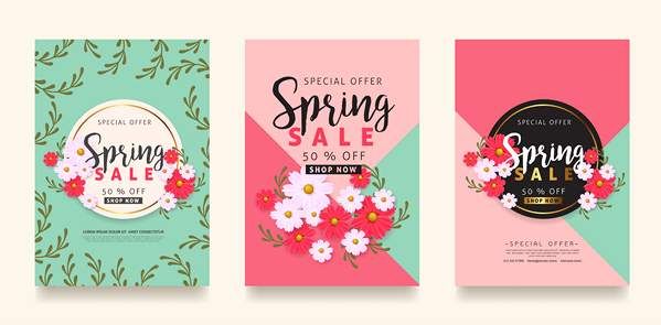 وکتور لیبل فروش بهاره وکتور برچسب تخفیف