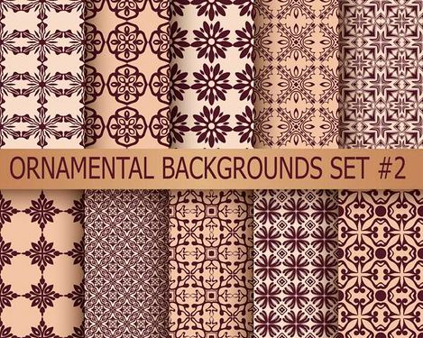 وکتور پترن گل وکتور  تصویر زمینه گل