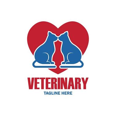 وکتور لوگو کلینیک دام پزشکی