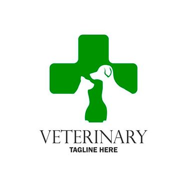 وکتور لوگو کلینیک دام پزشکی