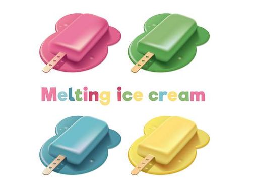 وکتور بستنی چوبی وکتور بستنی میوه ای