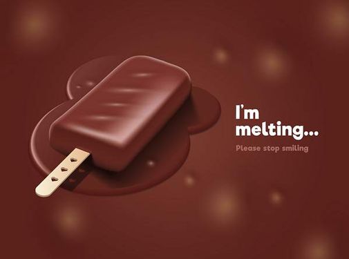 وکتور بستنی چوبی وکتور بستنی شکلاتی