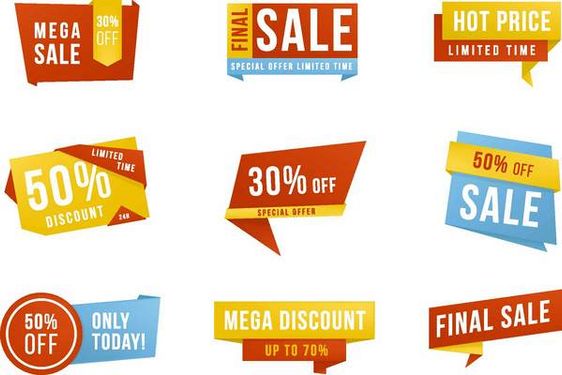 وکتور لیبل سه بعدی وکتور لیبل گرافیکی