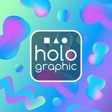 وکتور پترن گرافیکی وکتور بک گراند هلوگرافی