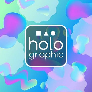 وکتور پترن گرافیکی وکتور بک گراند هلوگرافی