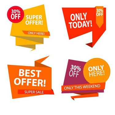 وکتور لیبل سه بعدی وکتور لیبل گرافیکی