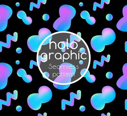 وکتور پترن گرافیکی وکتور بک گراند هلوگرافی