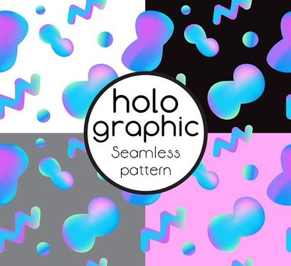 وکتور پترن گرافیکی وکتور بک گراند هلوگرافی