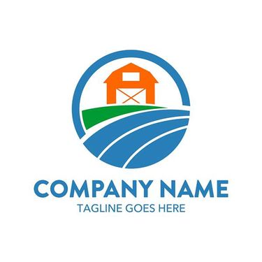 وکتور لوگو کشاورزی وکتور آرم  مزرعه