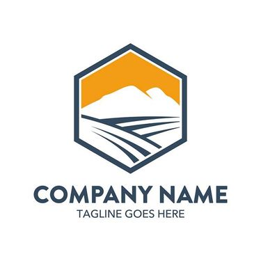 وکتور لوگو کشاورزی وکتور آرم  مزرعه