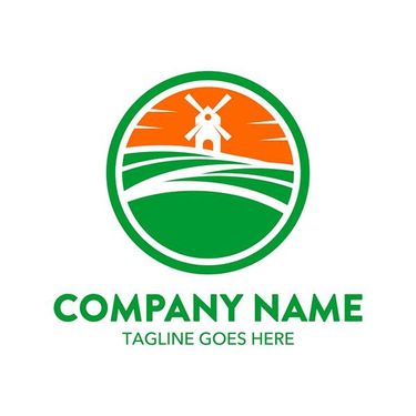 وکتور لوگو کشاورزی وکتور آرم  مزرعه