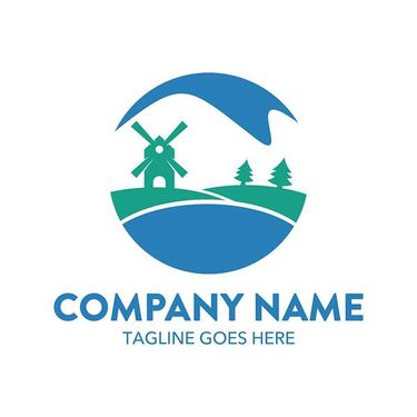 وکتور لوگو کشاورزی وکتور آرم  مزرعه