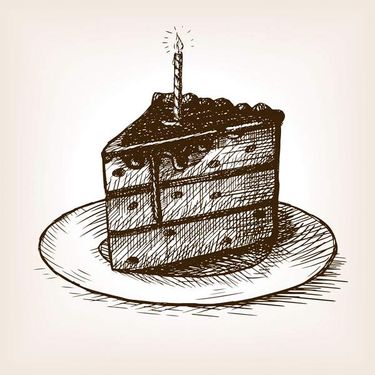 وکتور کیک تولد وکتور قنادی