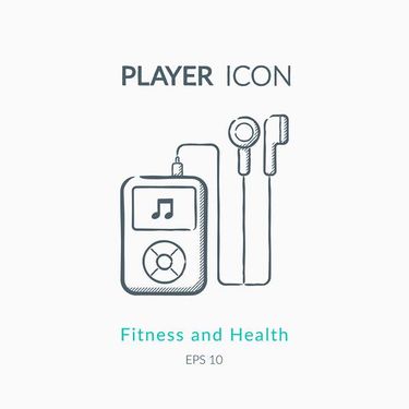 وکتور آیکن موزیک پلیر وکتور ام پی تری پلیر