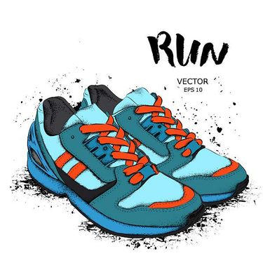 وکتور کفش اسپرت وکتور گالری کفش  مردانه