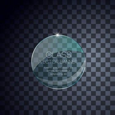 وکتور لیبل شفاف وکتور لیبل شیشه ای