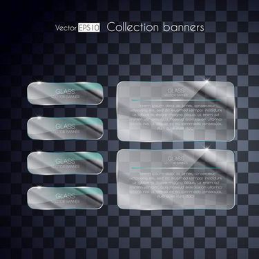 وکتور لیبل شفاف وکتور لیبل شیشه ای