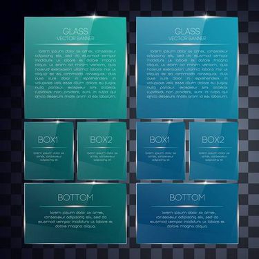 وکتور لیبل شفاف وکتور لیبل شیشه ای