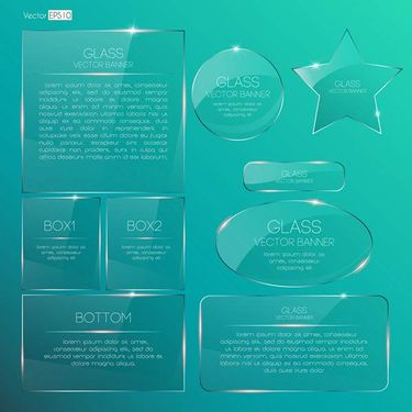 وکتور لیبل شفاف وکتور لیبل شیشه ای