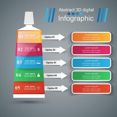 وکتور اینفوگرافی دندان پزشکی