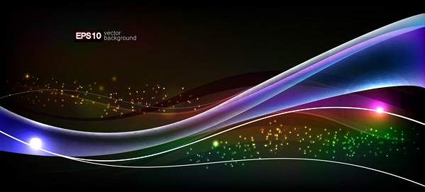 وکتور بک گراند جلوه نور وکتور موج جلوه نور