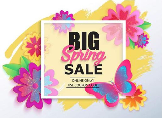 وکتور لیبل فروش بهاره وکتور برچسب فروش