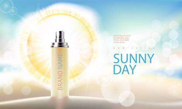 وکتور اسپری بدن وکتور لوازم آرایشی