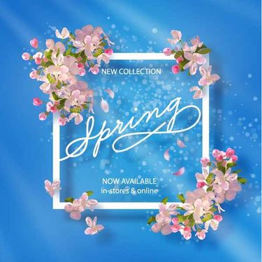 وکتور حاشیه گل طبیعی وکتور حاشیه شکوفه