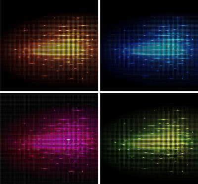 وکتور جلوه نور وکتور موج نور